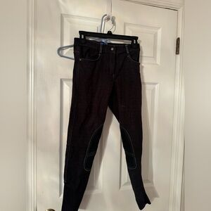 OVATION black stretch equestrian riding breeches size 26r
